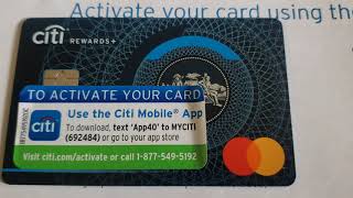 CITI DIAMOND PREFERRED TRANSFERRED TO CITI REWARDS PLUS CREDIT CARD UNBOXING 11/3/2020