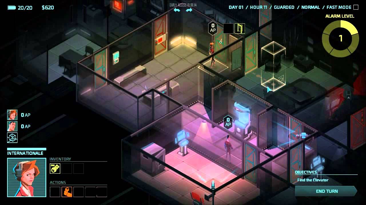 Invisible, Inc. Game 3 Mission 1 - YouTube