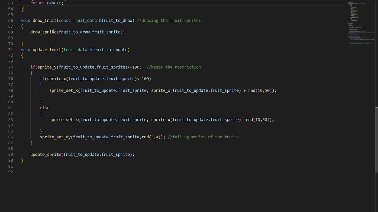 code overview for Fruit slash - YouTube