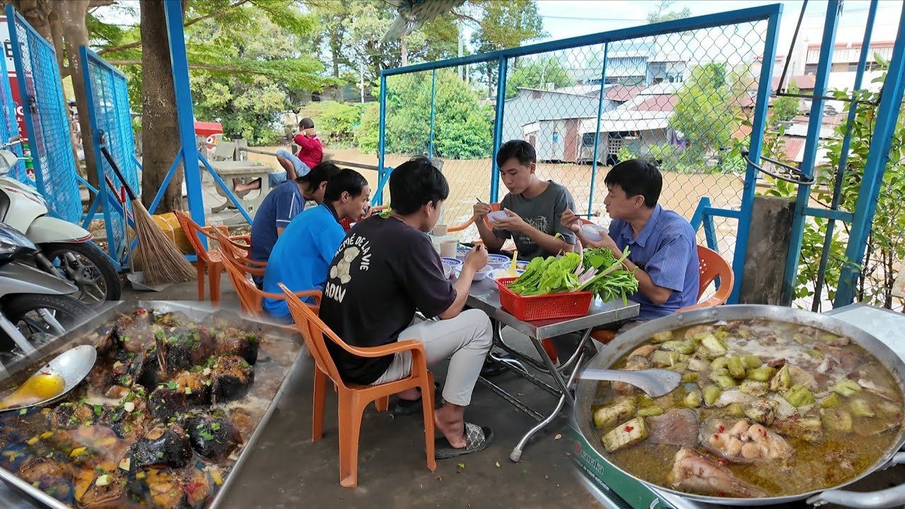 Hông lẽ quán cơm gió mát nhất dễ chịu nhất miền tây là quán này | Long Xuyên TV 