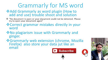 Grammarly for word|how to check grammar in word Document|Chem Tech| Rana Rashad|