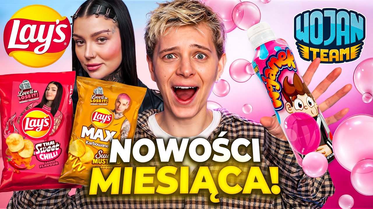 WOJANEK O SMAKU GUMY BALONOWEJ?!😱🍬 TESTUJĘ NOWOŚCI SŁODYCZOWE Z GRUDNIA | Dominik Rupiński  