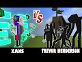 Xans vs. Trevor Henderson Creatures | Minecraft (BUGGY BATTLE!)