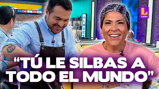 ¿Giacomo celoso?: jurado le reclama a Katia Palma su 'maicito' a invitados de El Gran Chef Famosos