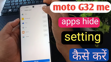 Moto g32 me apps hide & unhide setting/Moto g32 hide apps kaise kare/how to set app hide Moto g32