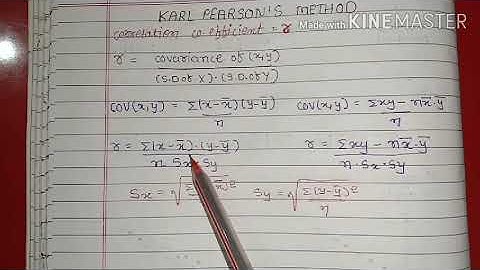 12 commerce statistics part 2 chapter 2 linear correlation •KARL PEARSON METHOD•