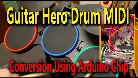 Guitar Hero Drum Midi Conversion Using Arduino Chip