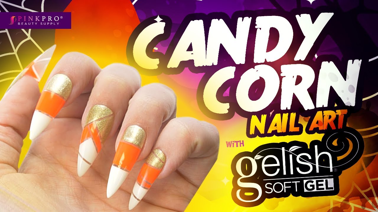 GELISH® Soft Gel | Candy Corn Nail Art | Halloween Quick Tip