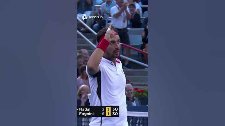 Fognini MADNESS vs Nadal 😱