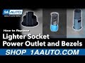 How to Replace Lighter Socket Outlet Bezels 1998-2015 Dodge Ram