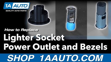 How to Replace Lighter Socket Outlet Bezels 98-15 Dodge Ram
