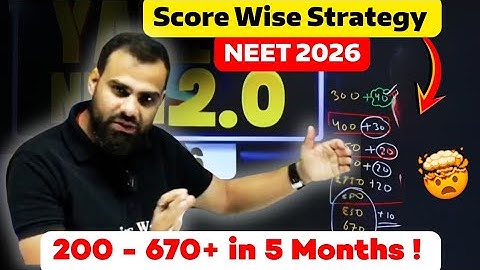 200 - 670+ in 5 MONTHS‼️ Scorewise Plan NEET 2026 | MR Sir ⚠️ #neet2026 