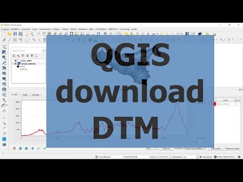 QGIS  download DTM 80 Sicilia PARTE 1