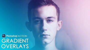 Photoshop Action: Gradient Overlays Effect - Light Color Toning Look