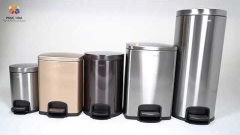 THÙNG RÁC DẬM CHÂN INOX PHỦ NANO GFN CAO CẤP