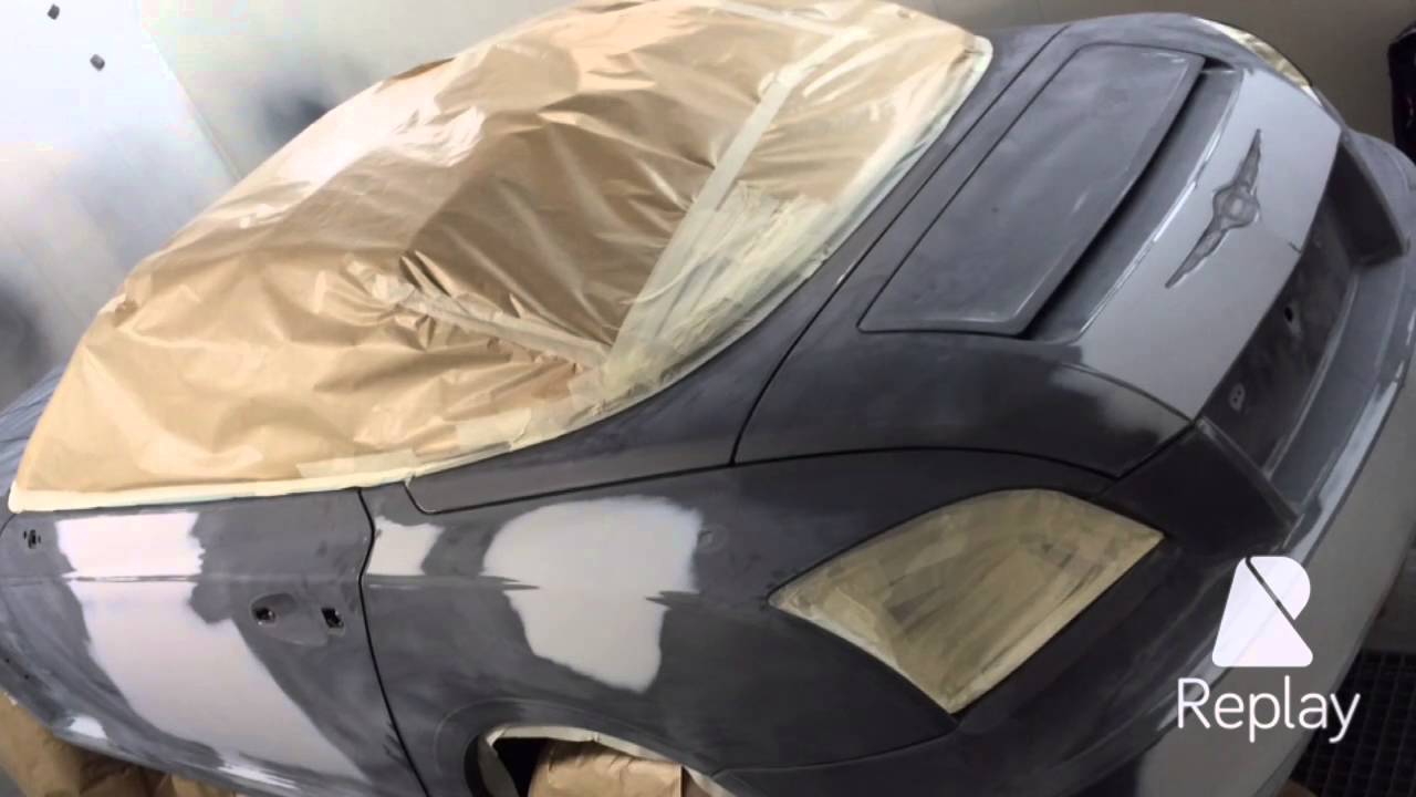 Peinture complète Chrysler crossfire. Iwata,vernis ppg d8130