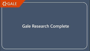 Gale Research Complete Video Tutorial
