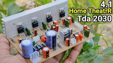 Tda 2030 IC Audio Amplifier Of 4.1 Home Theater Board With Volume bass & Mp3 Bluetooth