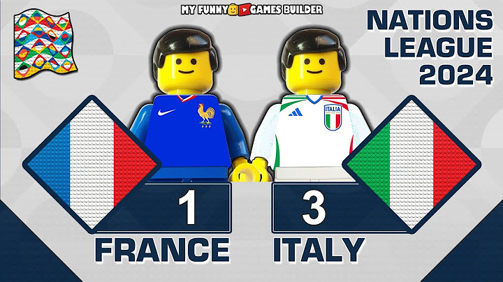 France vs Italy 1-3 - All Goals & Highlights Nations League 2024 in Lego - Italia Francia
