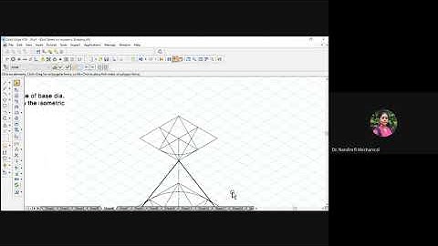 EGDL - Isometric Projection - Cone hemisphere problem - Dr Nandini R