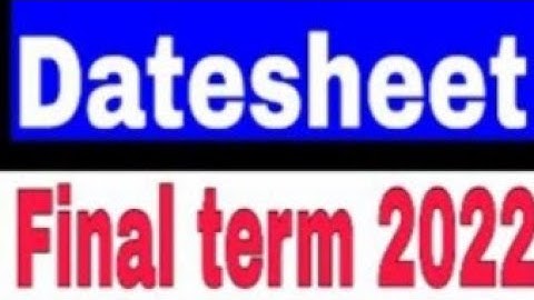 How to make Vu date shaet final term 2022 l complet method l Aiman Malik Vu l