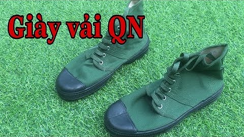 Giày vải quân nhu - giày vải cao cổ lính.