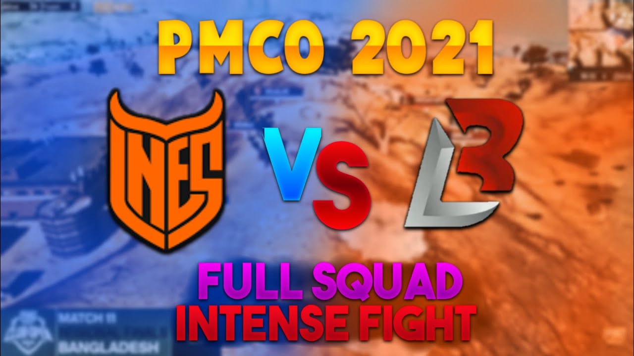 (INES) INERTIA ESPORTS VS XB BLOOD LEGION INTENSE FULL SQUAD FIGHT IN PUBG MOBILE CLUB OPEN 2021.