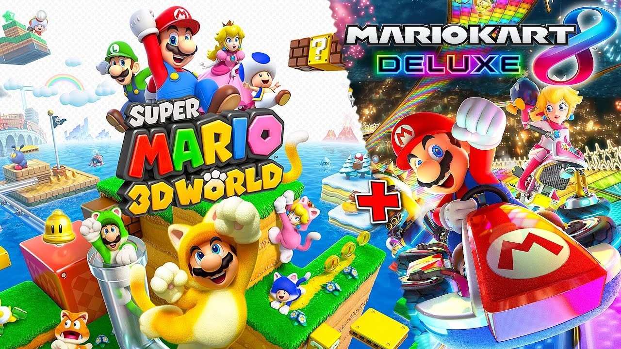 Super Mario 3D World + Mario Kart 8 Deluxe - Full Game Walkthrough