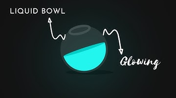 HTML CSS Glowing Liquid Bowl Animation | Coder Shorya