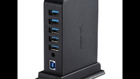 Sabrent 9-Port USB 3.0 HUB with power adapter Unboxing/Review