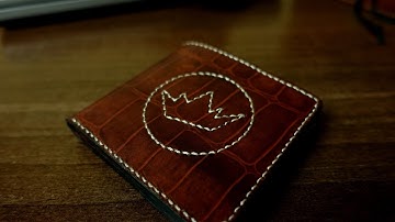 [Pdf Pattern] Making an 8 card slots handmade bespoke Bifold leather wallet.