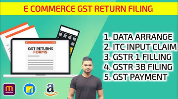 GST Return Filing E Commerce l eCommerce GSTR 1 Filling l E Commerce GST Filling l GST Return File