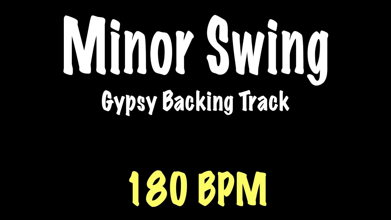 Minor Swing - Gypsy Jazz Backing Track 180 BPM - Django Reinhardt