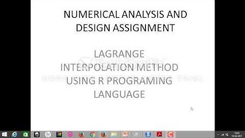 lagrange interpolation using R programming language (code)