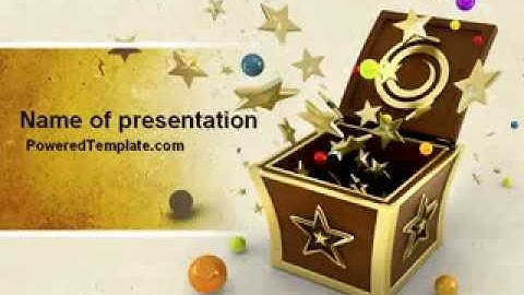 Magic Box PowerPoint Template by PoweredTemplate.com