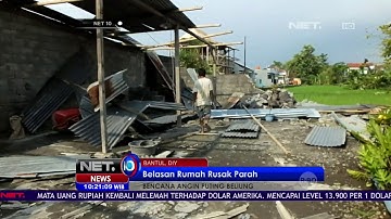Belasan Rumah Rusak Parah Karena Angin Puting Beliung -NET10