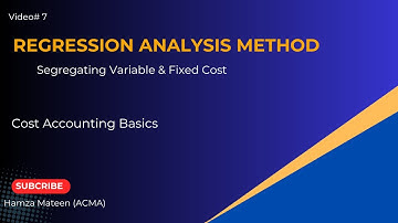 Regression Analysis | Cost Segregation Method | By Hamza Mateen