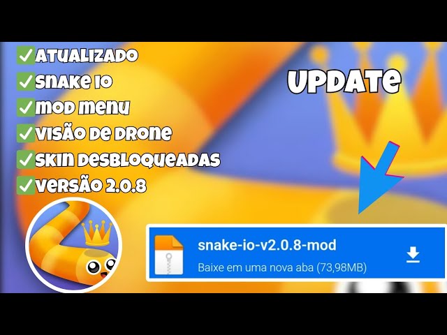 Snake.io v2.0.8 Apk Mod Menu (Zoom/Sins Desbloqueadas) Download