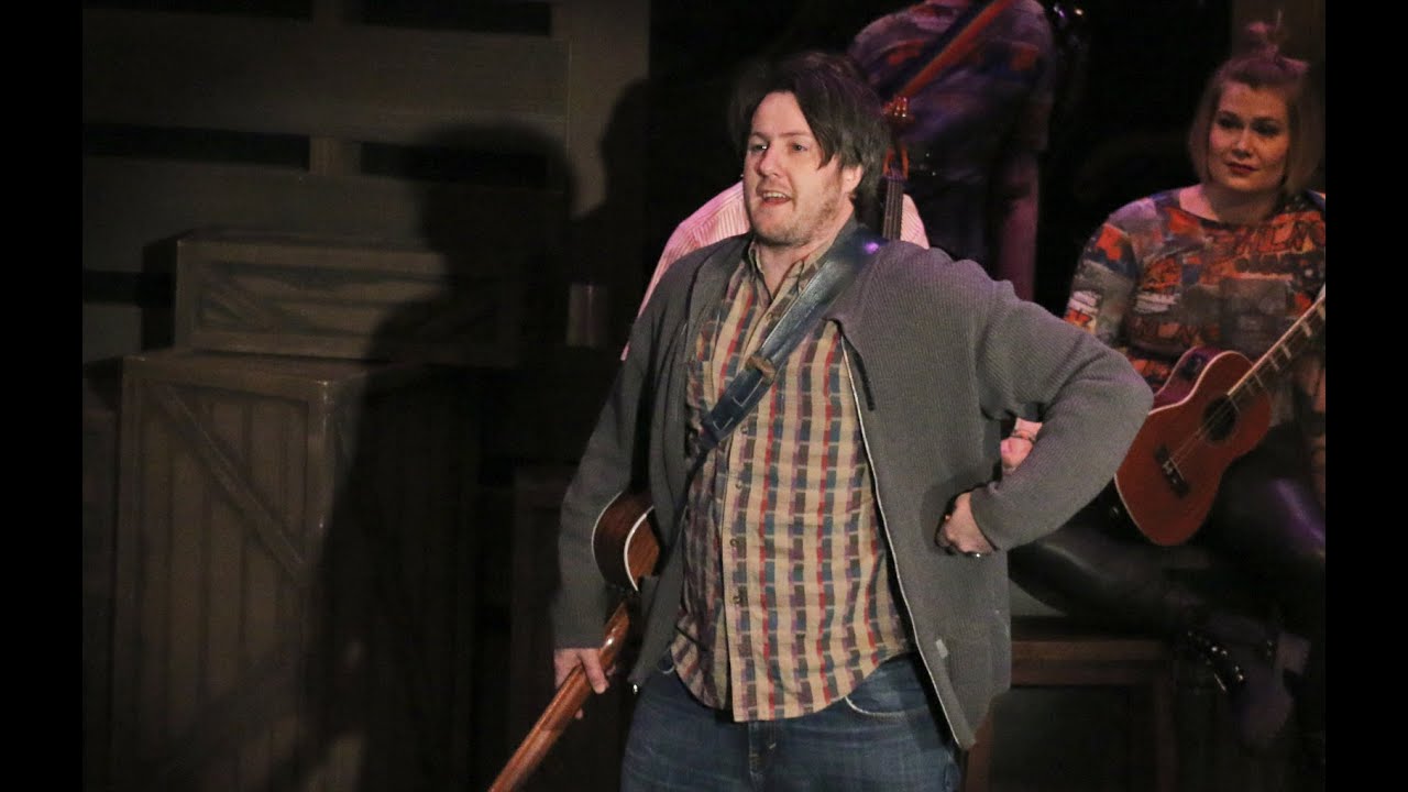 Caleb Reed introduces Denver Actors Fund Night at 'Once'