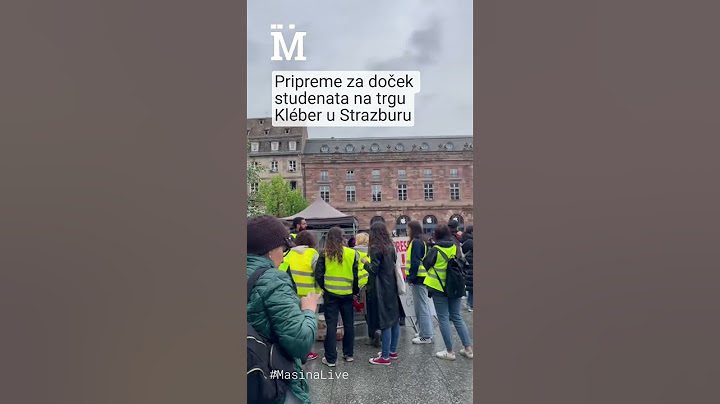 Pripreme za doček studenata na trgu Kléber u Strazburu