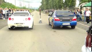 #старт #Subaru Impreza WRX STI vs #Nissan skyline gtr