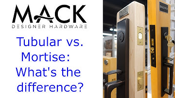 Hardware Hideout - Tubular Locks vs. Mortise Locks