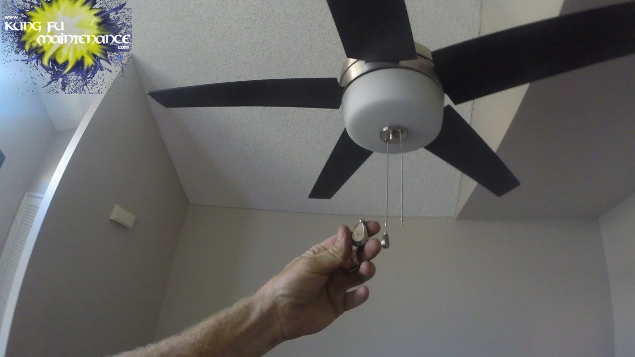 How To Reset Decorative Ceiling Fan Pulls That Have Pass Through Pull Chains