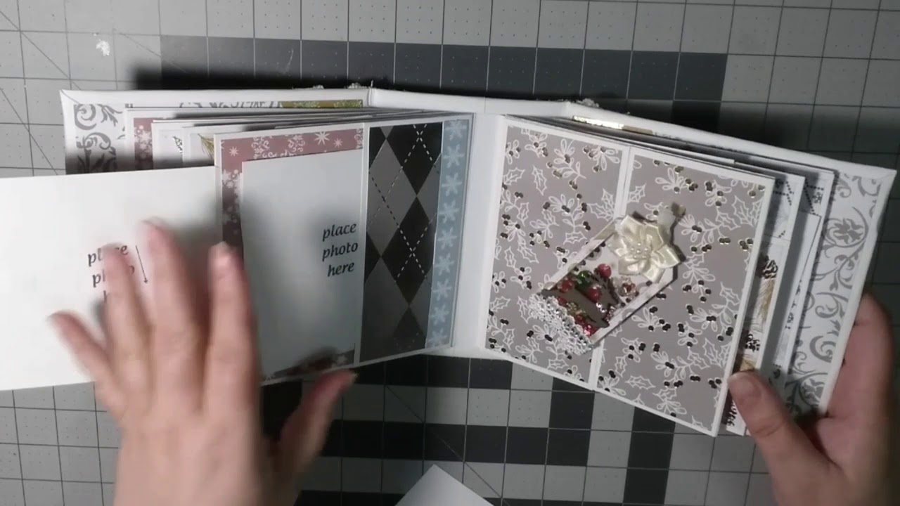 Christmas Mini album #2**For Sale ** scrapbook paper