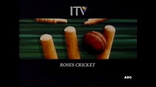 Yorkshire TV Cricket, adverts & link 3rd August 1991