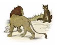 قصة رائعة باللغة الأمازيغية الفصحى الأسد والذئب 