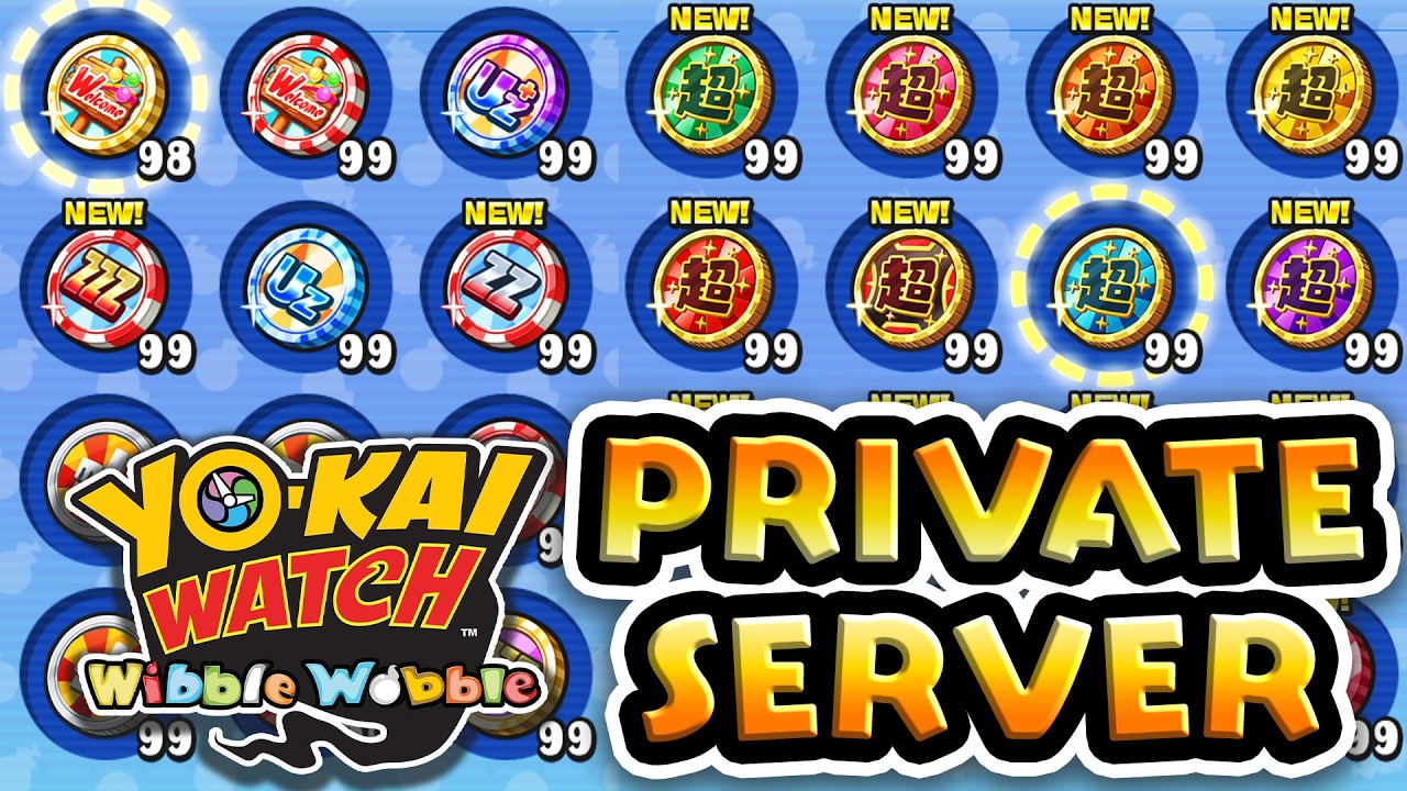 I made a Private Yo-kai Puni Server with 99 of EVERY COIN | Modded Crank-a-kai Party!