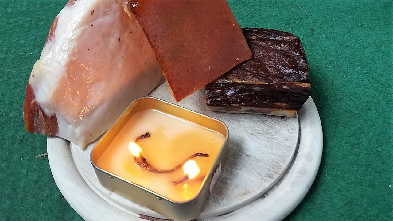 Bacon rind Candle/Stove. Light, Fat/Oil and Energy YouTube
