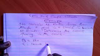 Physics Form 1 On Cells And Simple Circuits Example