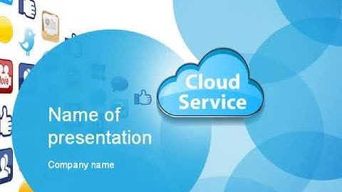 Cloud Service PowerPoint Template